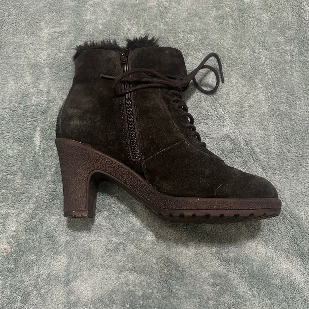 Aerosoles Suede Moto Boots 6
